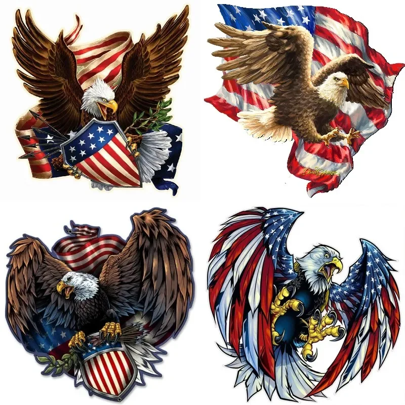 5D Diamond Painting Kit United States Army Bald Eagle and Flag Full Square&Round Embroidery Mosaic Cross Stitch Paint