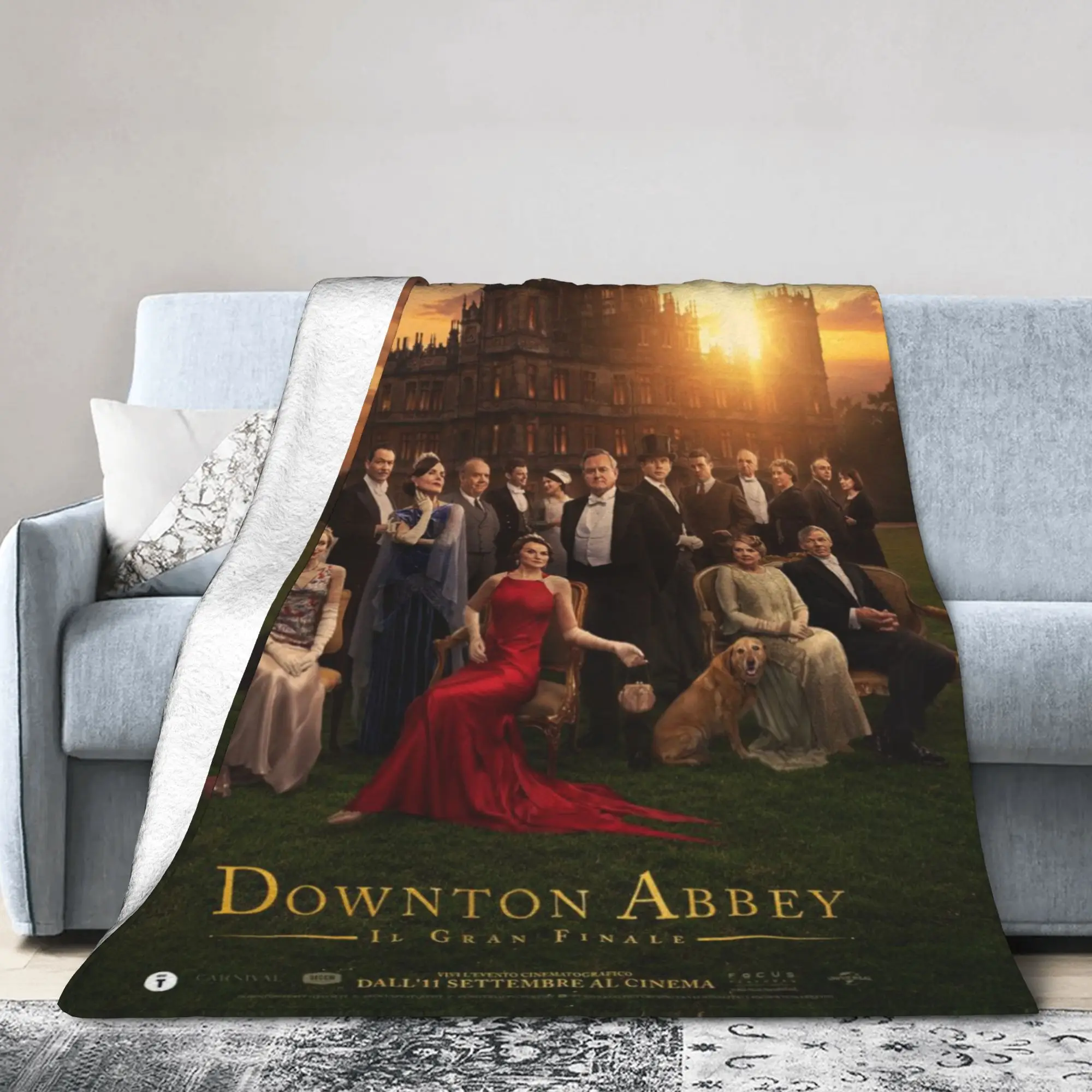 Downton Abbey Accessories Blanket Lightweight Thin Flannel  Throw Blanket Comfortable Quilt