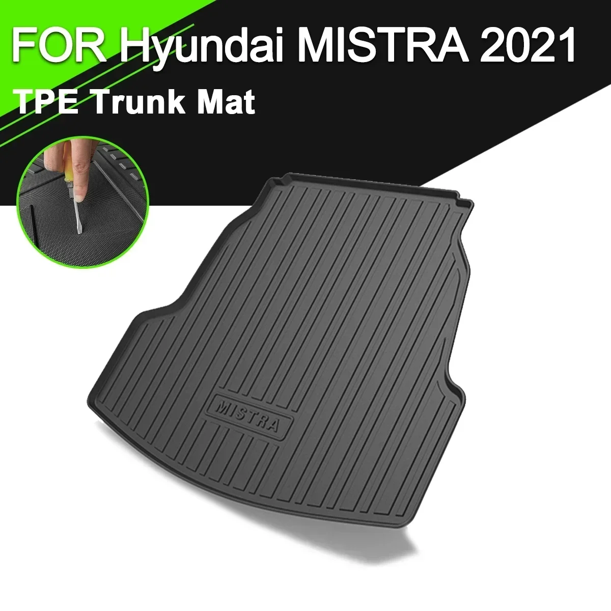 

Задний багажник автомобиля, коврик из ТПЭ, водонепроницаемый нескользящий резиновый вкладыш, аксессуары для Hyundai Mistra 2021