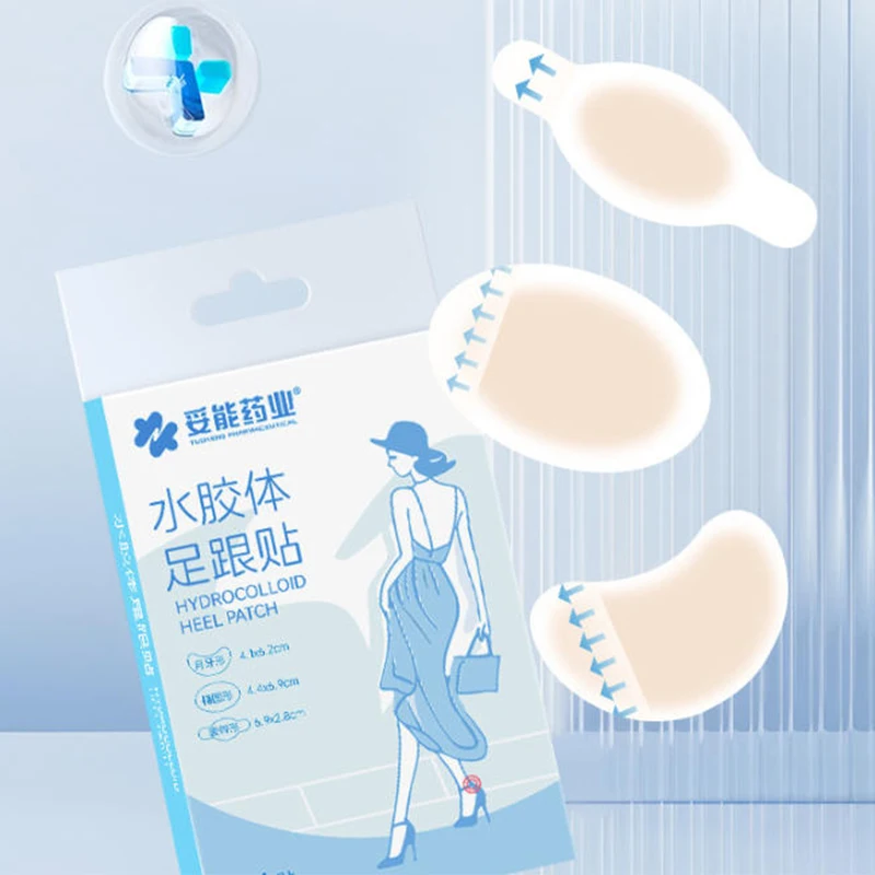 

6pcs Blister Plasters Invisible Hydrocolloid Gel Blister Bandages Blister Cushion Pad For Heel Foot Toe And Guard Skin