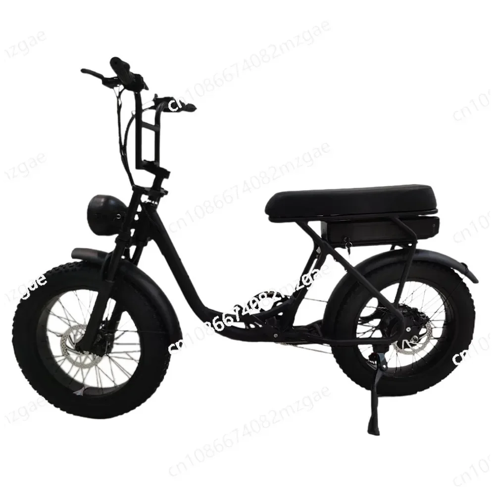 

16 inch dual drive snow electric bicycle dual motor snow electric bicycle retro dual motor electric vehicle
