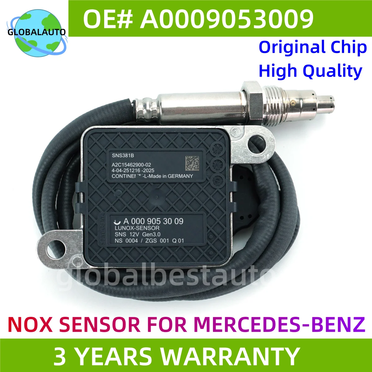 

NOx Sensor for NGK Probe OEM A0009053009 0009053009 For Mercedes-Benz W213 W222 W238 W257 W447 C200 Vito Sprinter