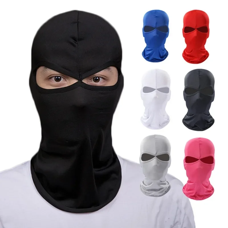 AliExpress UV Windproof Balaclava 2 Hole Face Mask Dustproof for Cycling Motorcycle Outdoor Men Women Sun Hood