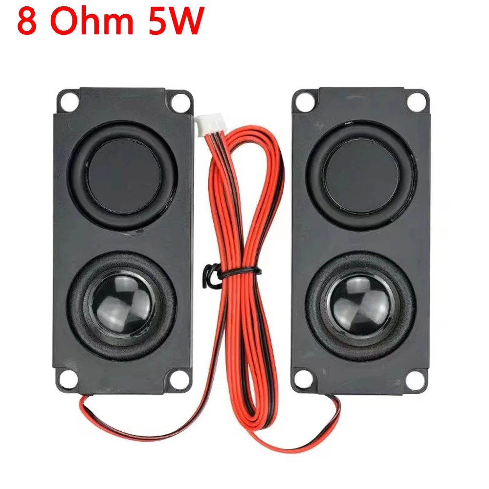 

1 pair Audio Portable Speakers 10045 LED TV Speaker 8 Ohm 5W Double Diaphragm Bass Computer Speaker DIY For Home Theater