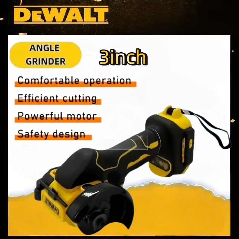 

Аккумуляторная угловая шлифовальная машина DEWALT 3 дюйма, мини-полировальная машина, многофункциональный электрический инструмент для резки