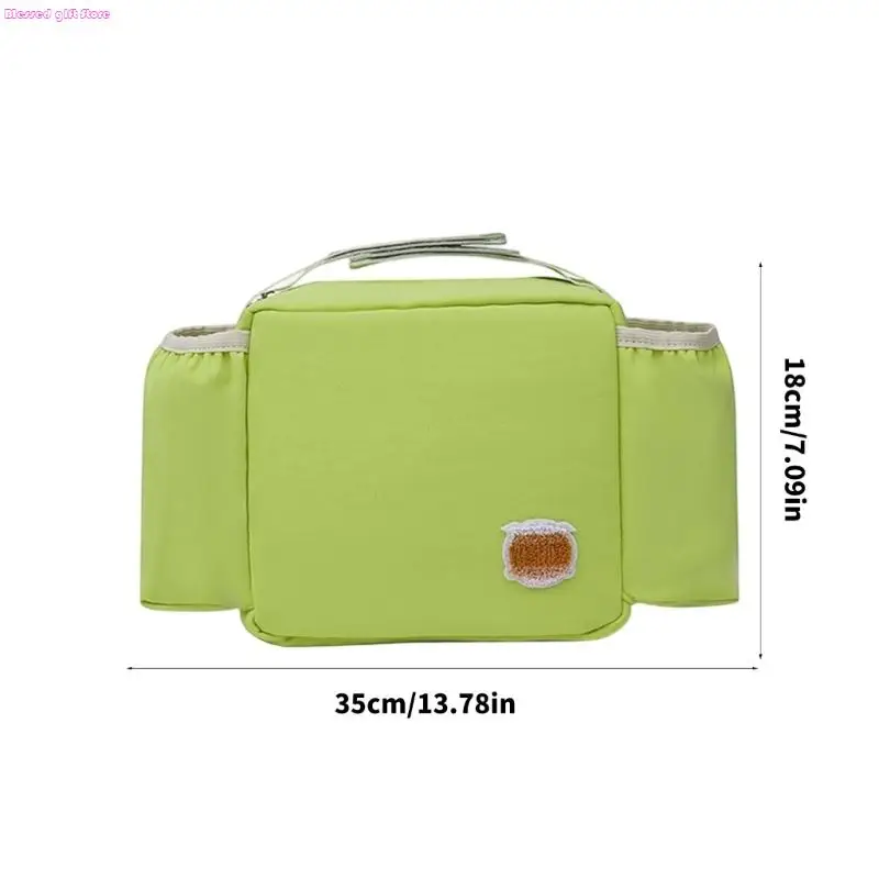 O organizador fraldas viagem dobrável D0JC fixa-se com segurança aos carrinhos compras