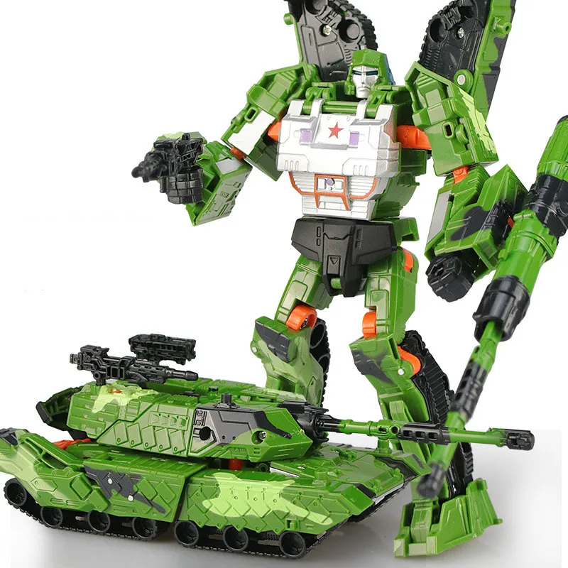 JINJIANG juguetes de transformación geniales, tanque para niños, modelo militar, figuras de acción de Anime, dinosaurio, Robot, coche, película 4, regalo clásico para niños