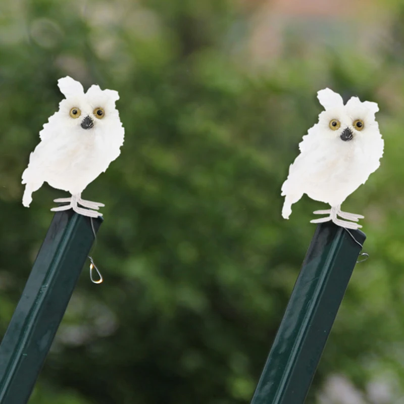 SEWS-Artificial Owl Simulation Foam Bird Feather Ornaments Diy Craft For Wedding Party Colorful Decoration Home Garden