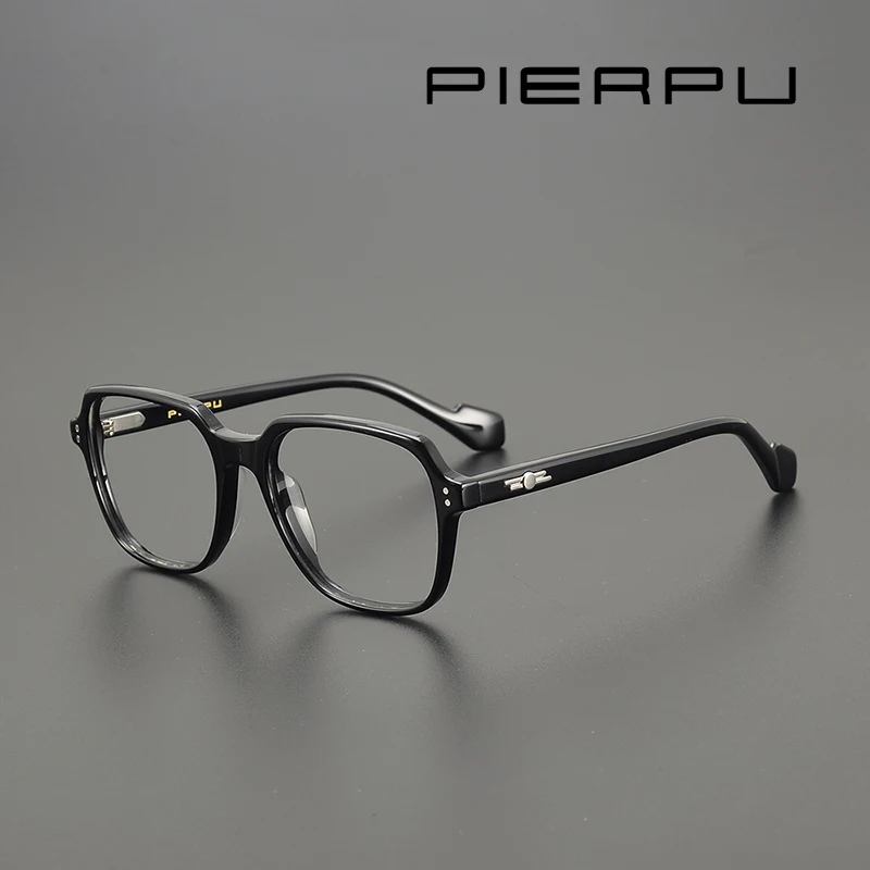 2024 Vintage Fashion brand pilot Sunglasses UV400 Optical Acetate Square Frames For Women Men Myopia Prescription Eyeglasses