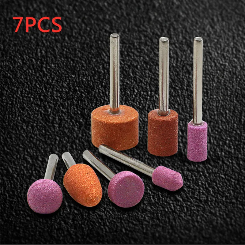 7pcs/set Abrasive Mounted Stone For Dremel Rotary Tools Grinding Stone Wheel Head Dremel Tools Accessories