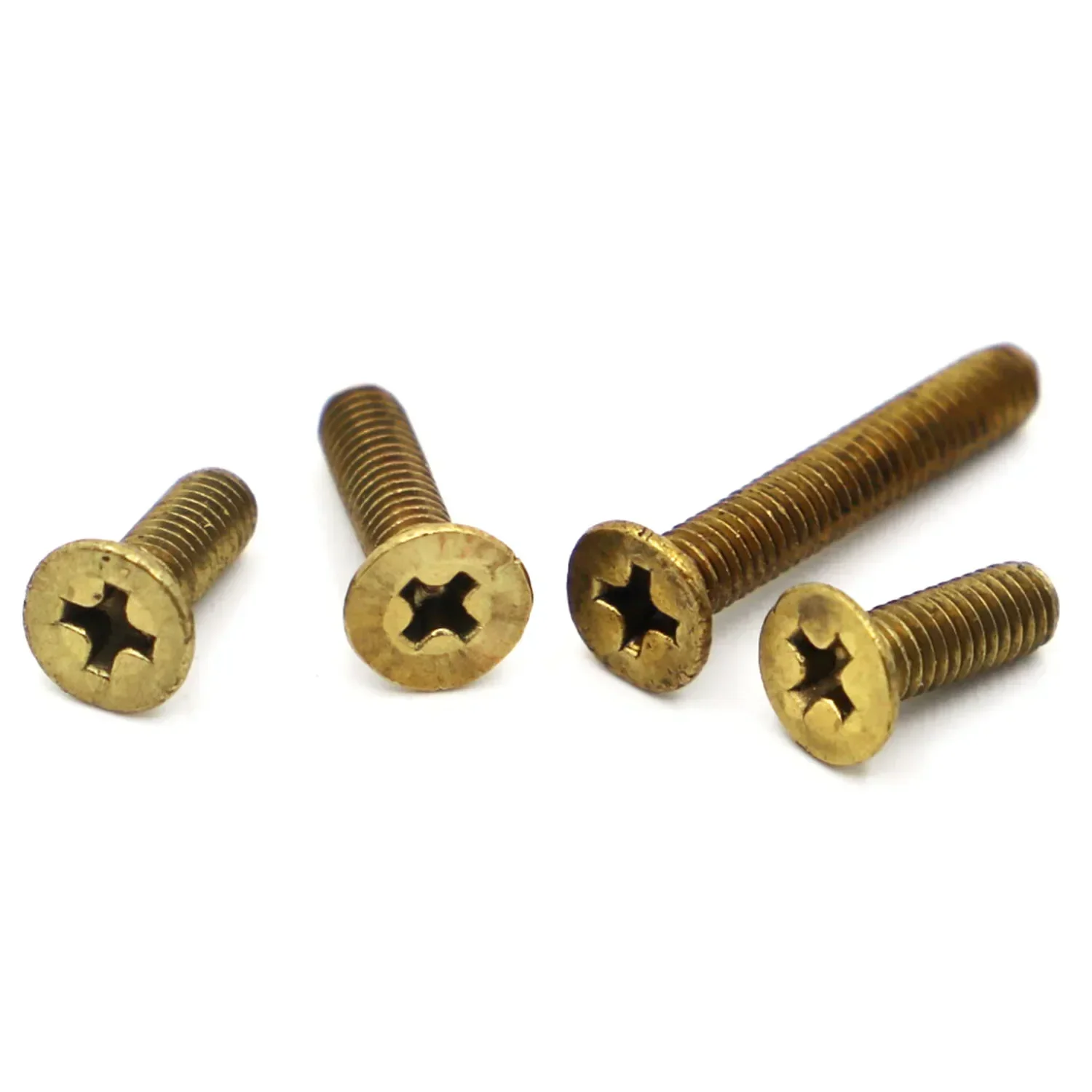 

M2 M2.5 M3 M4 M5 M6 Copper Solid Brass Cross Countersunk Phillips Flat Head Screw Bolt Length 4-50mm GB819 DIN965 5-50pcs