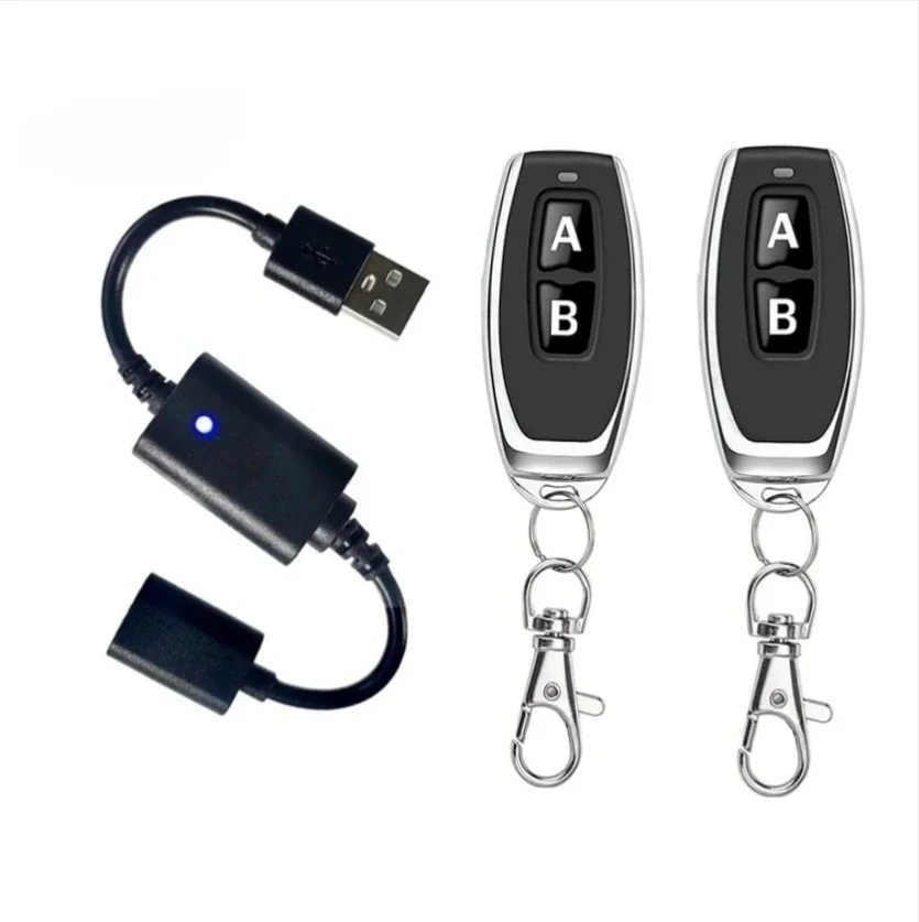 1set DC 5V USB Wireless Remote Control Switch Wireless RF Switch For LED Lights Fans Routers Home Automation Needs