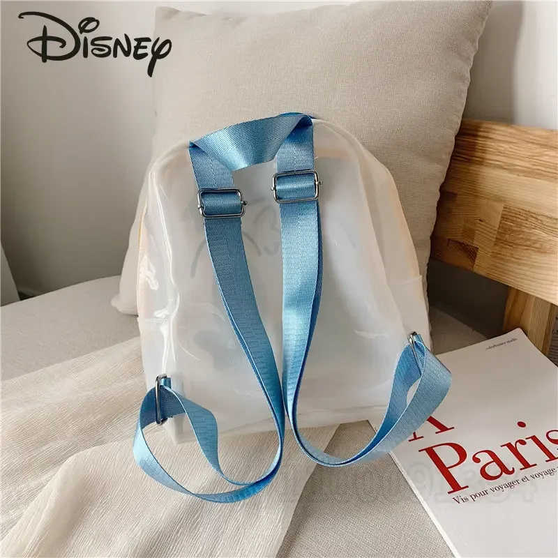 Disney Donald Duck New Children\'s Backpack Cartoon Girls Backpack PVC Transparent Large Capacity Fashion Children\'s School Bag