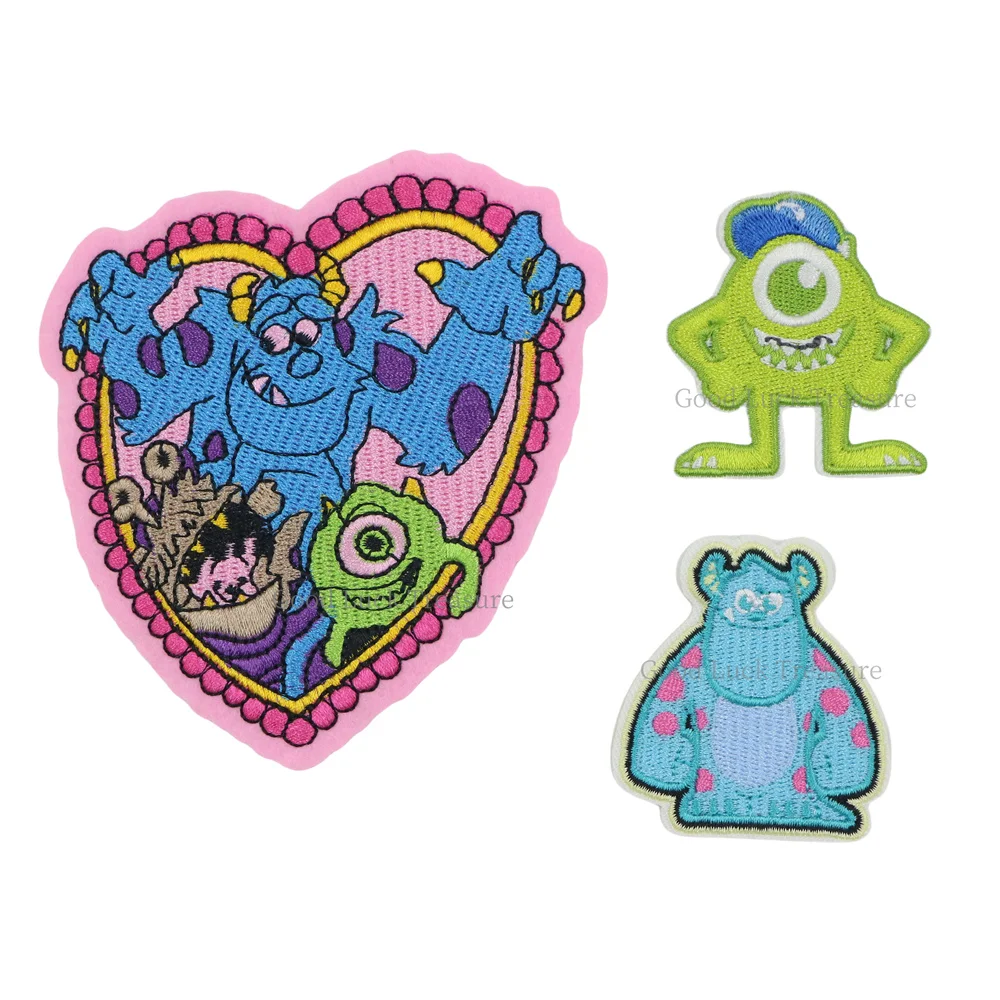 Cartoon Monster Sticker toppe animali per vestiti ragazze ragazzi ricamo preferito Appliques accessori per abbigliamento per bambini