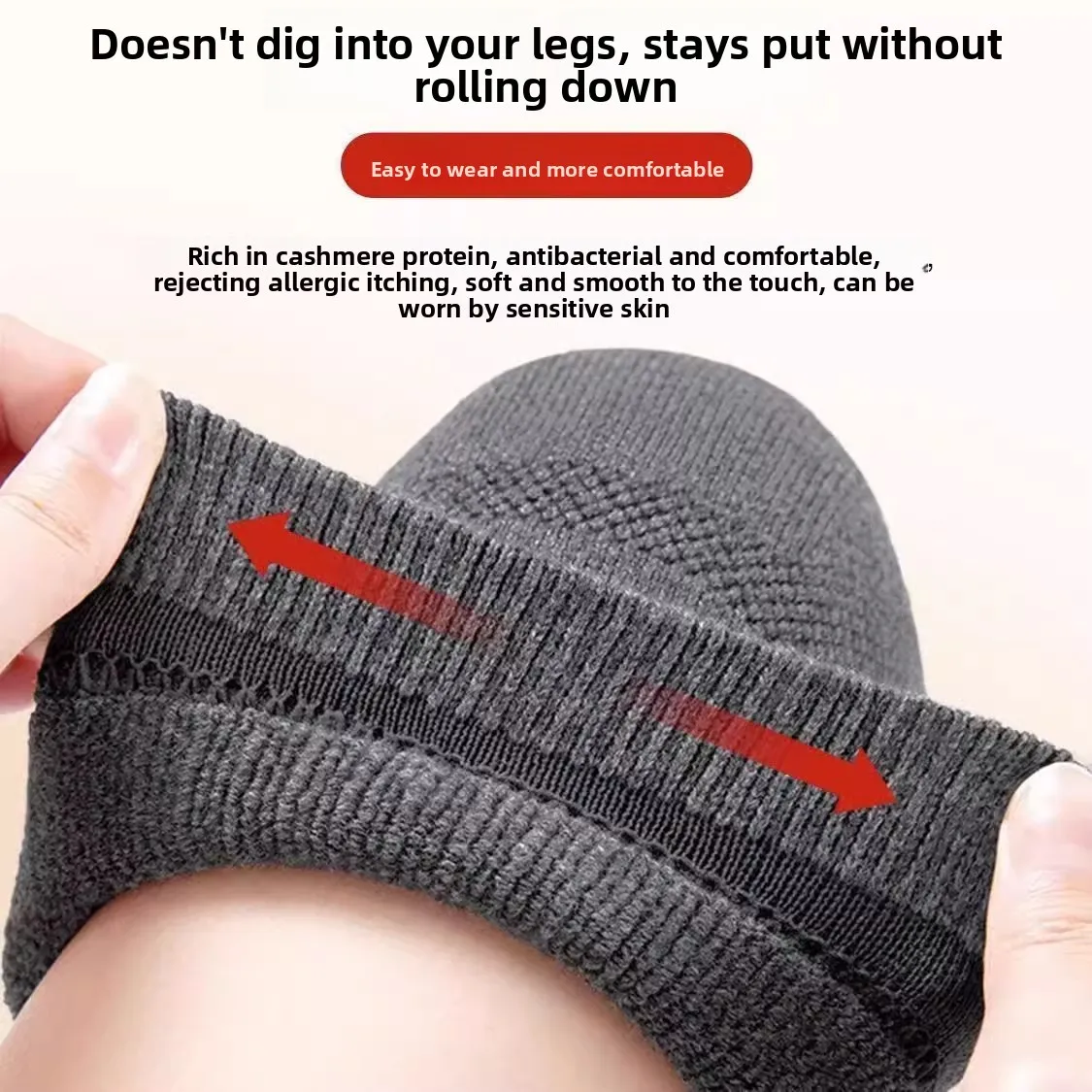 Winter Thermal Knee Pads, Plush Cashmere Lining for Extreme Cold, Arthritis Support, Men & Women, Hot Sale Lightweight Warmth