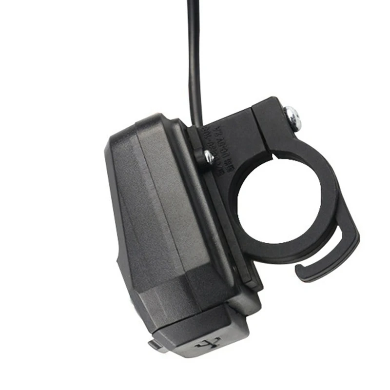 Chargeur USB de voiture électrique en PVC noir, tête de charge de vélo et de moto, équipement d'équitation, 1 PC