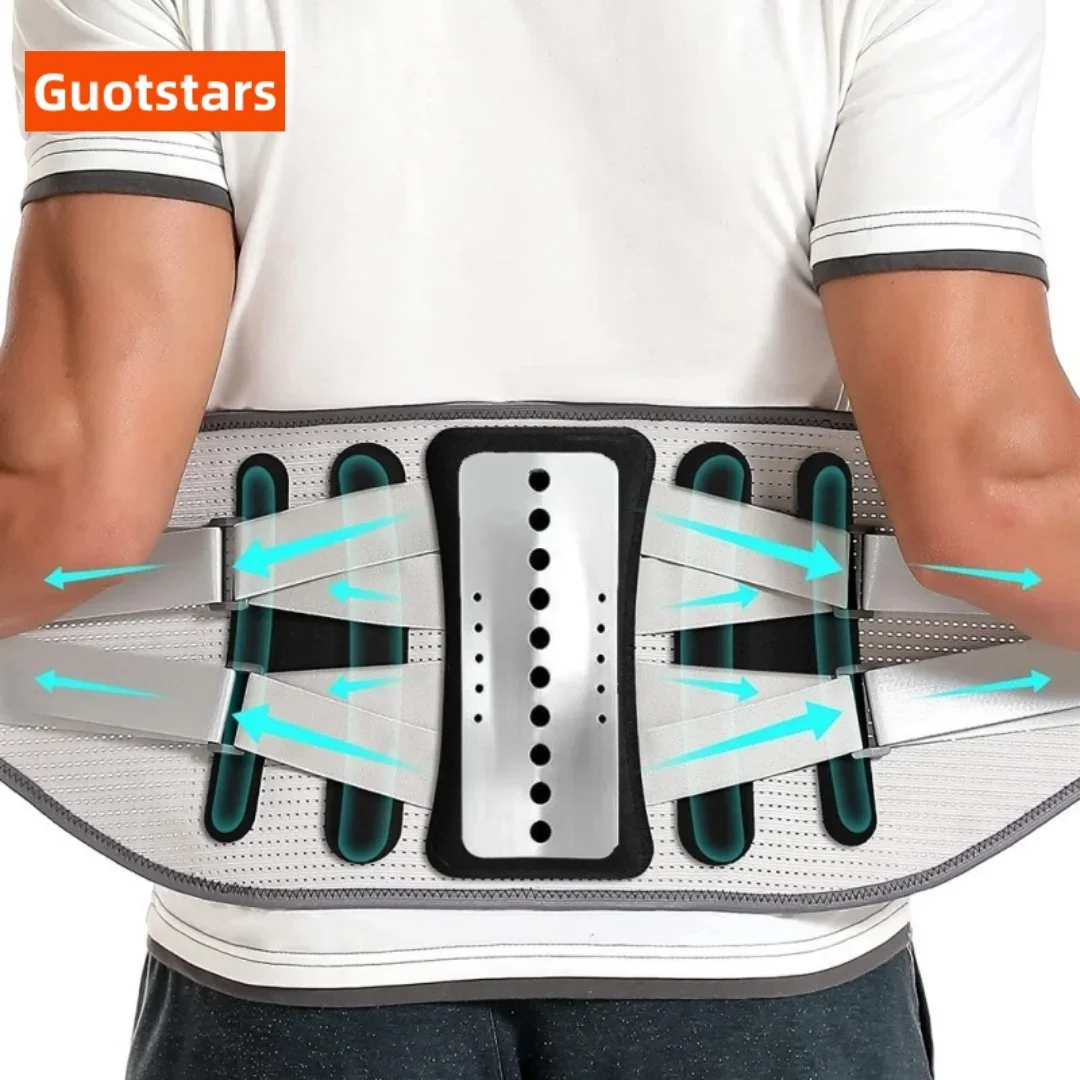 

Guoftstars Lumbar Support Belt Disc Herniation Orthopedic Strain Pain Relief Corset For Back Posture Spine Decompression Brace