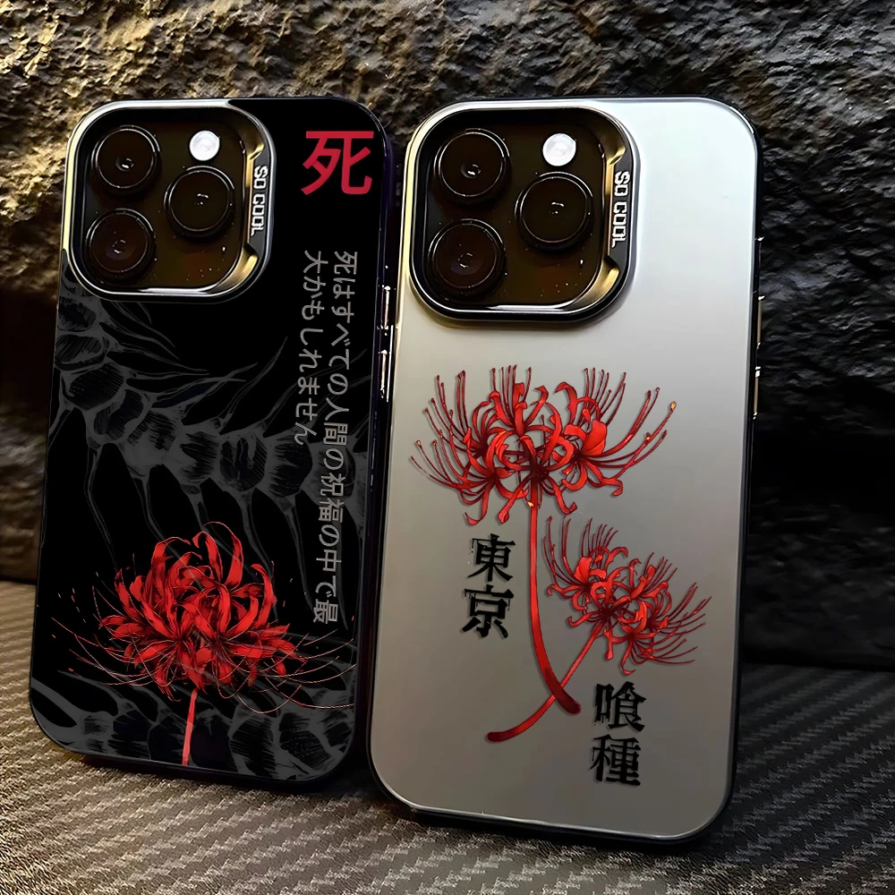 Nueva Funda de Teléfono con Diseño de Anime Tokyo Ghoul para iPhone 17 16e 16 15 14 13 12 11 mini Pro Max X XR XSMAX 8 7 Air Plus, Anti-Caídas, Mate