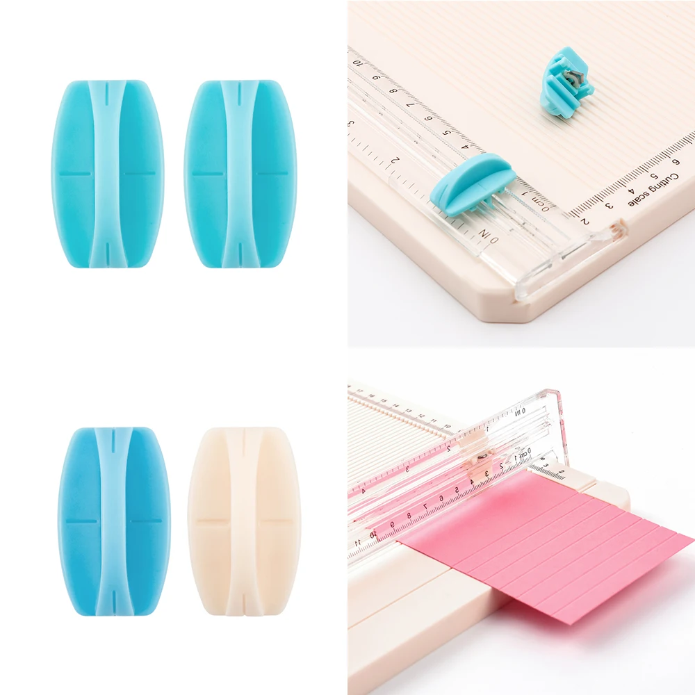 

2pcs/set Plastic Replacement Blades Paper Trimmer Blades Refill for Diy Scrapbook Photo Album Paper Card Cutting/Scoring Blades