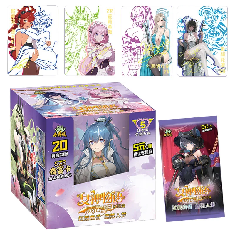 

Original Goddess Story Peripheral Collection Cards Booster Box Anime Girls Rare Limited Game Playing Board Card Kids Gifts Toys