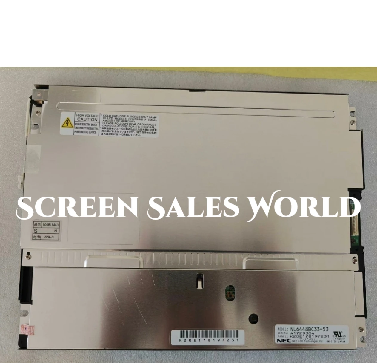 Original 10.4-inch NL6448BC33-54 NL6448BC33-59 NL6448BC33-46 NL6448BC33-53 Industrial LCD Monitor