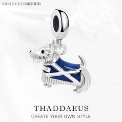 Pure 925 Sterling Silver Westie Westy Dog Scotland Animal Pendant Charms Jewelry Women Men Gift