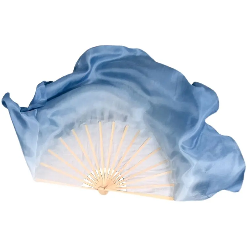 

Real Silk and Silk-imitation Dance Fan Double-sided Extended Classical Dance Fan Jiaozhou Yangge Dance Square Dance Fan Prop