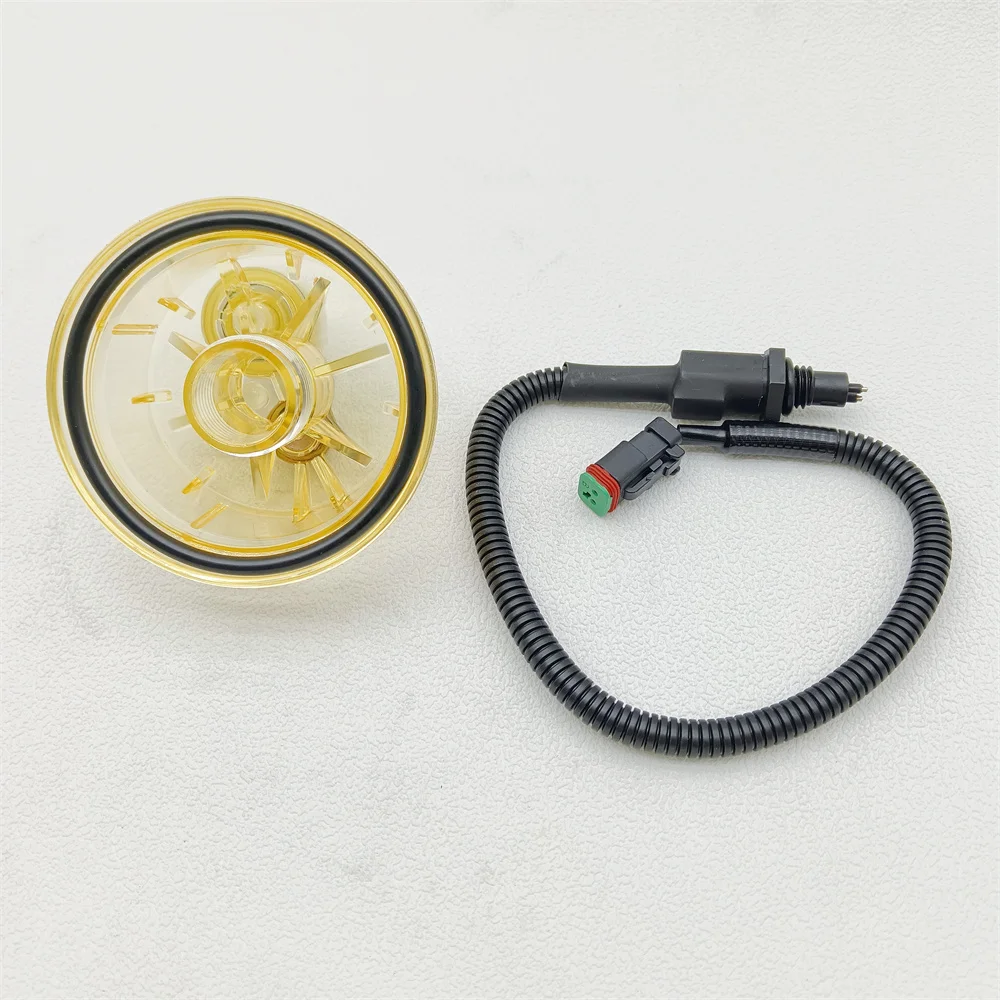 Fuel Pre-filter Bowl 600-311-3640 Oil Water Separator Sensor 600-311-3721 6003113721 6003113640 For Excavator PC200-8 PC300-8