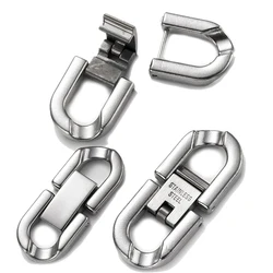 2pcs Stainless Steel Extender Foldover Link Extension Clasp for DIY Chain Bracelet Necklace Jewelry Making Supplies Accessorie