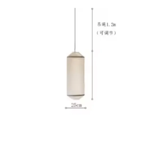 Tekio Horizontal Pendant Light Japanese Long White Paper Lamp Restaurant Wabi Sabi Lamp Living Room Bedroom Akari Noguchi Light image 3