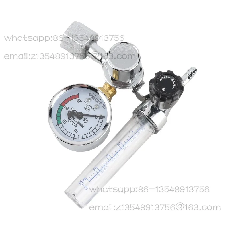 Meter 0-25Mpa Argon Regulator CO2 Mig Tig -Meter Gas-Regulators Flowmeter Welding Weld Gauge Pressure Reducer Flowmeter