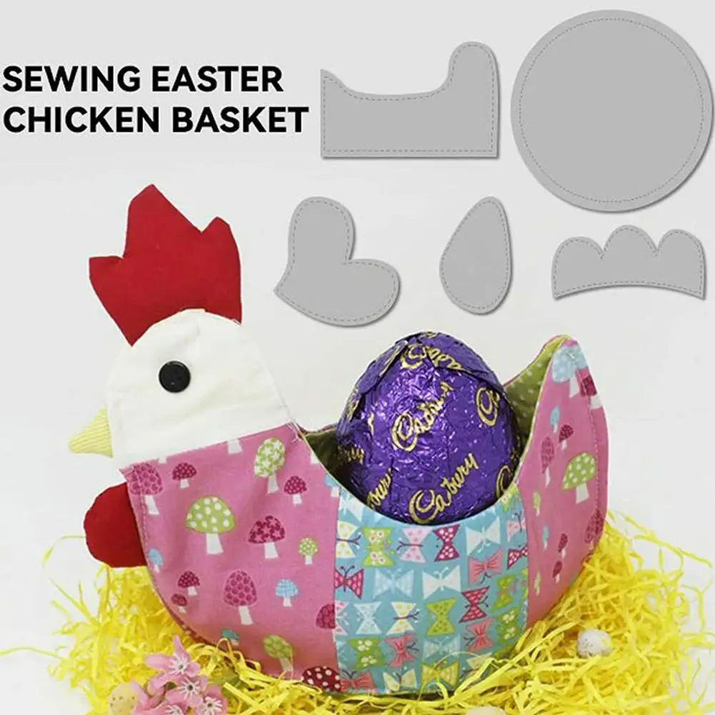 

New Easter Chicken Basket Template Set Home Decoration Accessories Festival Decoration Crafts Figurines & Miniatures