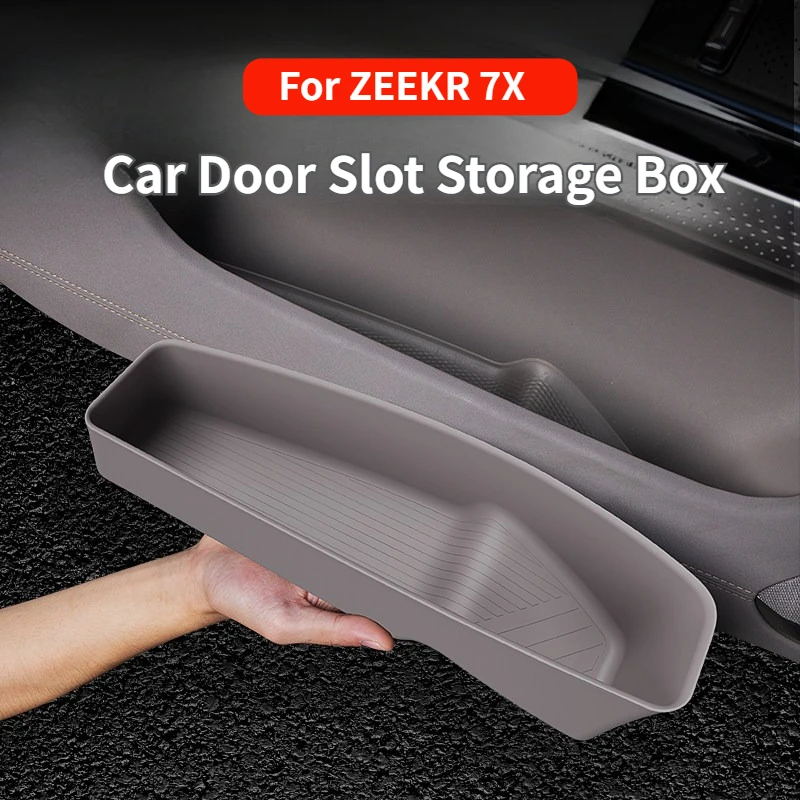 

For ZEEKR 7X Car Door Slot Storage Box Organizer Front Rear Door Trays Car Door Under compartment Storage Box Interior Accessory