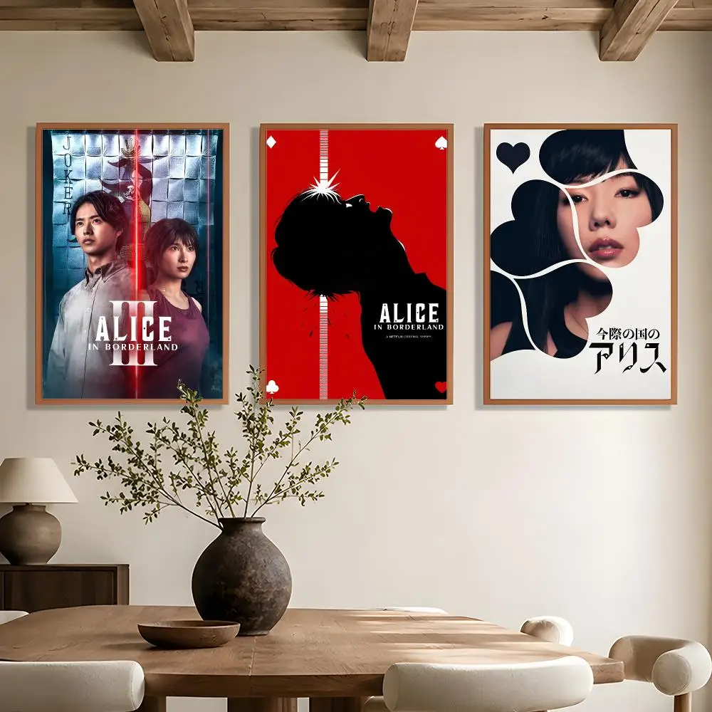 Thriller Series A-Alice Borderland Poster Wall Art Poster HD Waterproof PP Print Bedroom Living Room Office Decor Gift