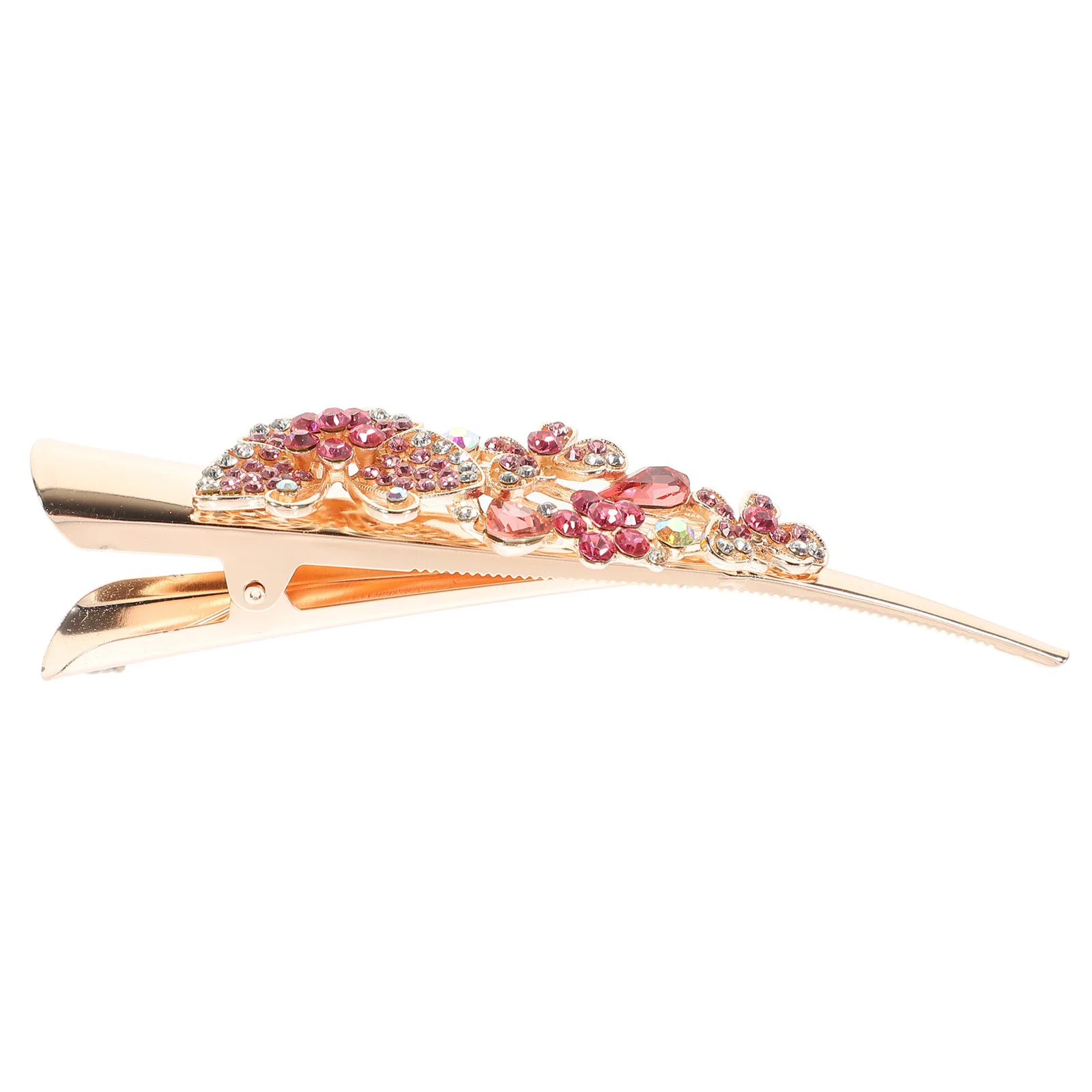 

Rhinestone Butterfly Barrette For Women Glitter Clips Sparkle Clip Metal Alligator Clasp Decorative Hair Accessories For