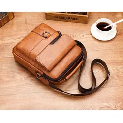 Men's Shoulder Bag PU Leather Flap Mens Crossbody Business Flap (for 9.7