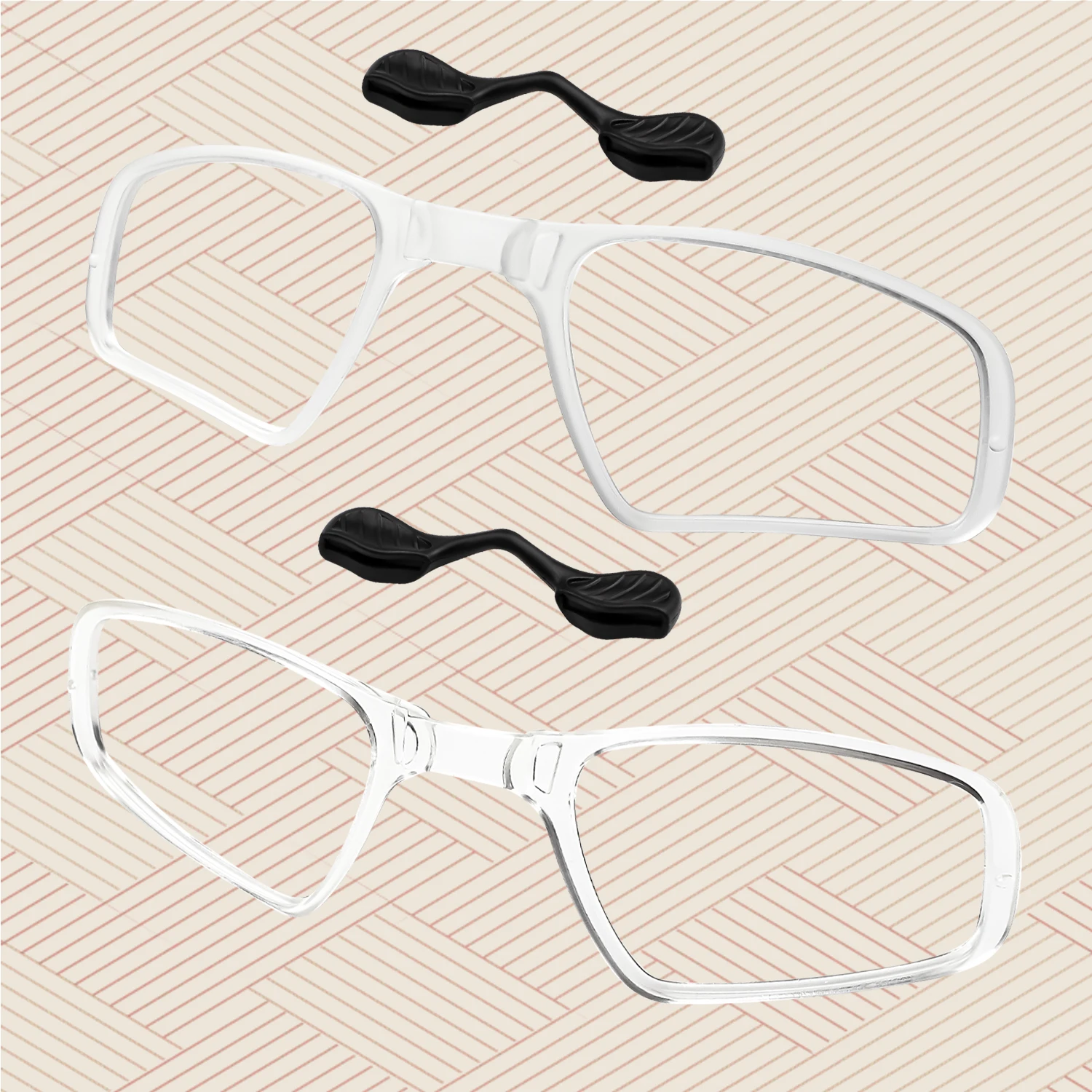 

Insert Clip-On Lens Carrier + Large Size Nose Pad for Oakley Radar EV OO9208 OO9211 OO9275 OO9442 OO9510 OJ9001