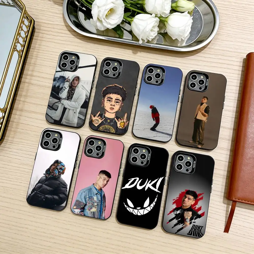 

COOL Singer D-Duki-KI Phone Case For iPhone17,16,15,14,13,12,11 Plus,Pro Max Black Candy silver phone case