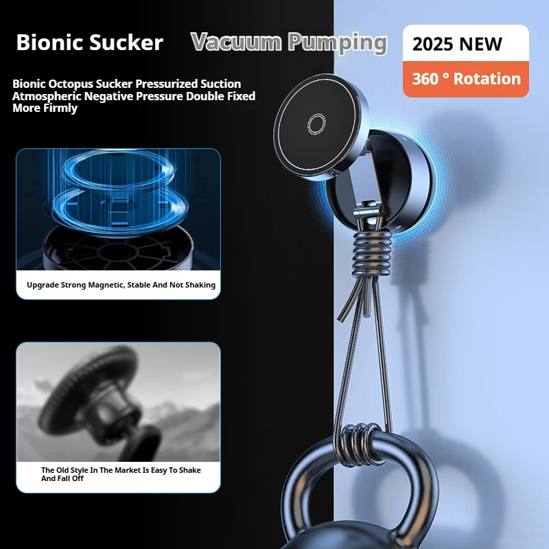 Mobile Phone Holder Q12 Car Phone Stand Navigation Vacuum Suction Magnetic Suction Universal Desktop for All Scenarios