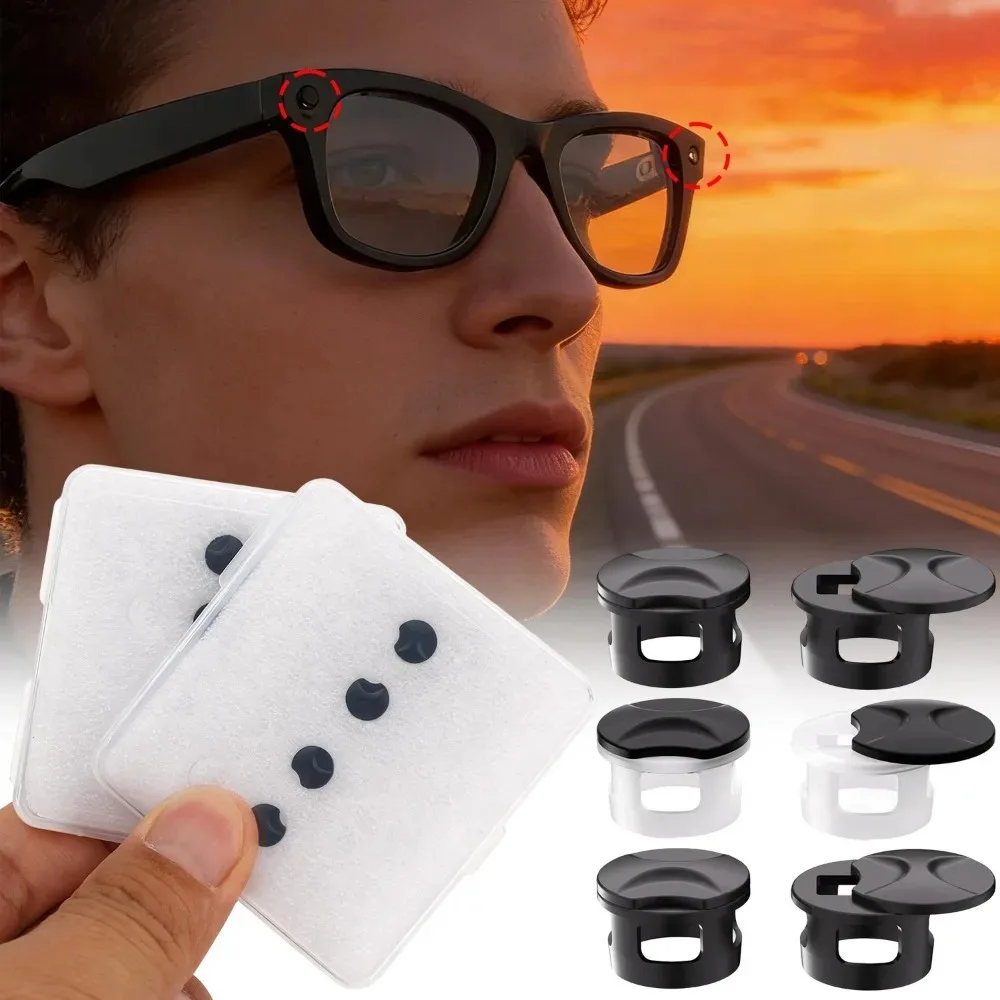 LED Light Covers for Ray-Ban Meta 2 for Way-farer/Headliner/Skyler Glasses Adjustable Light Blocker Glasses Privacy Shade Cover view 4
