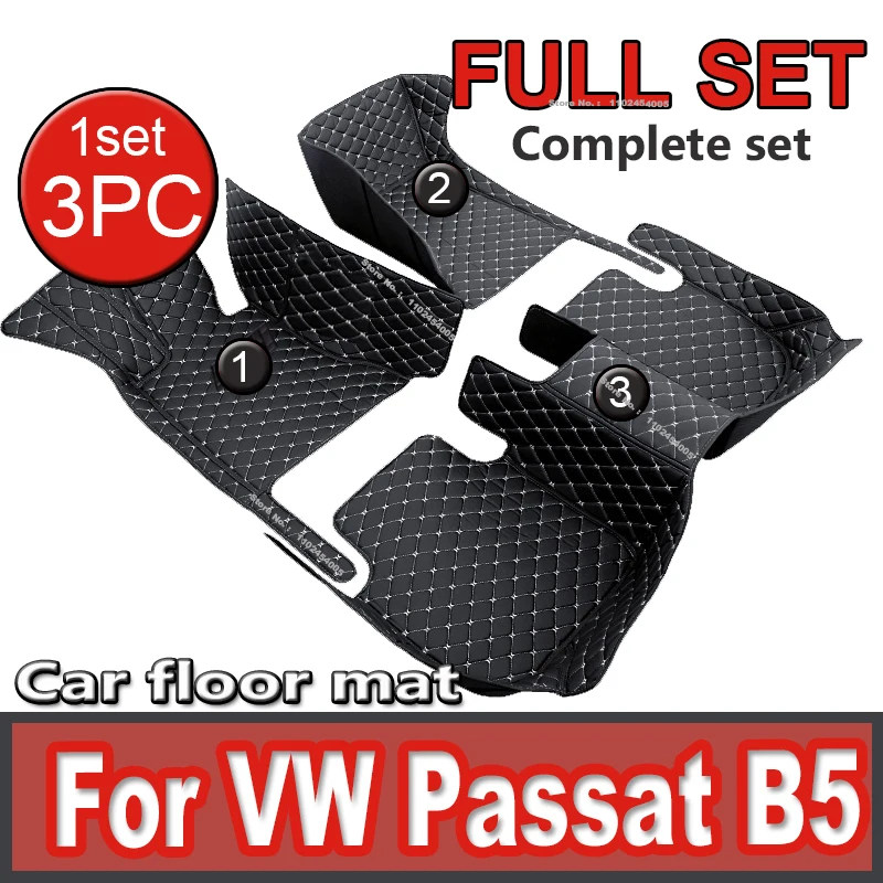 

Автомобильные коврики на заказ для VW Passat B5 2000 2001 2002 2003 2004, автомобильные роскошные кожаные коврики для мужчин и женщин, полное покрытие