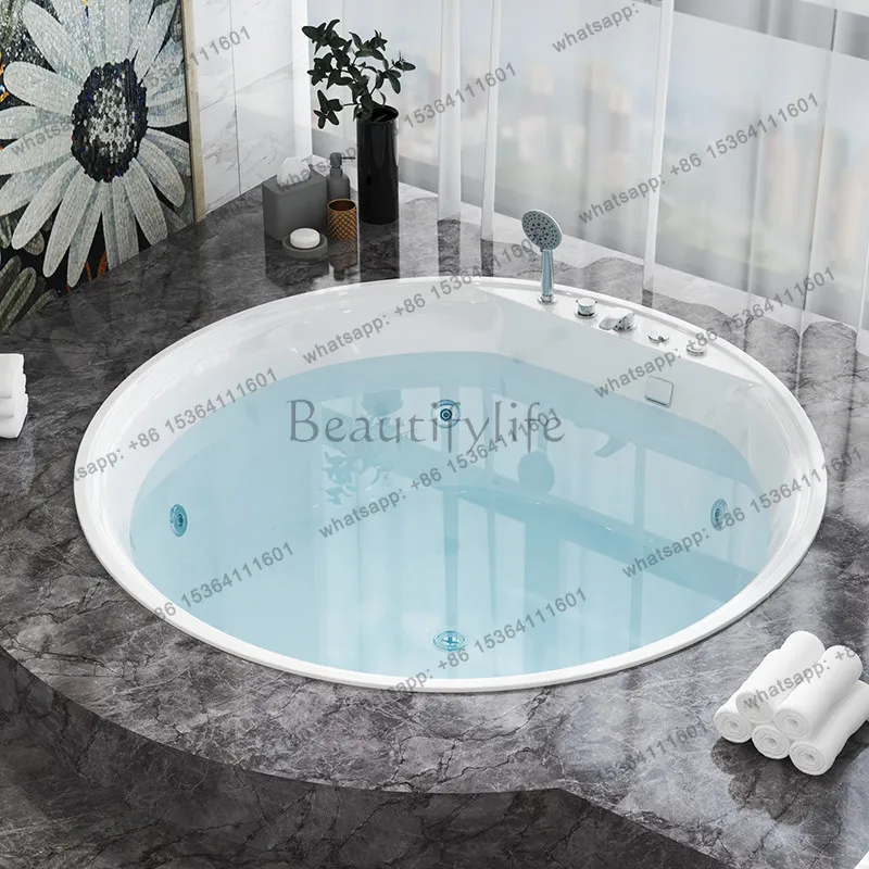 

Bathtub, round acrylic homestay built-in bath pot