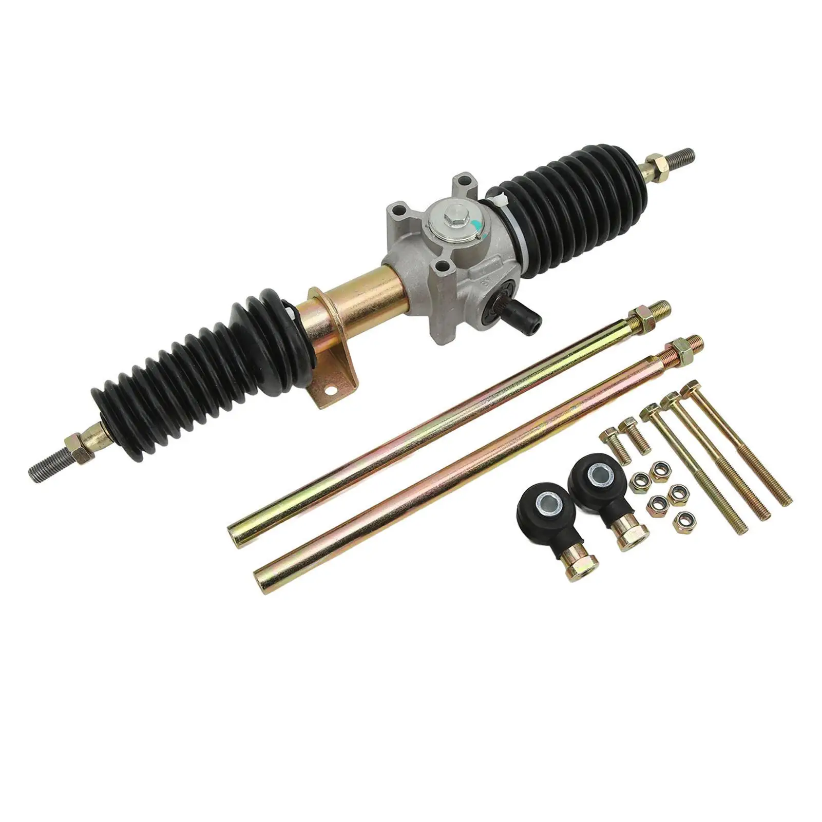 

Power Steering Rack Pinion Assembly Heavy Duty High Strength Solid Structure Steering Shaft Tie Rods Rack Kit for atv