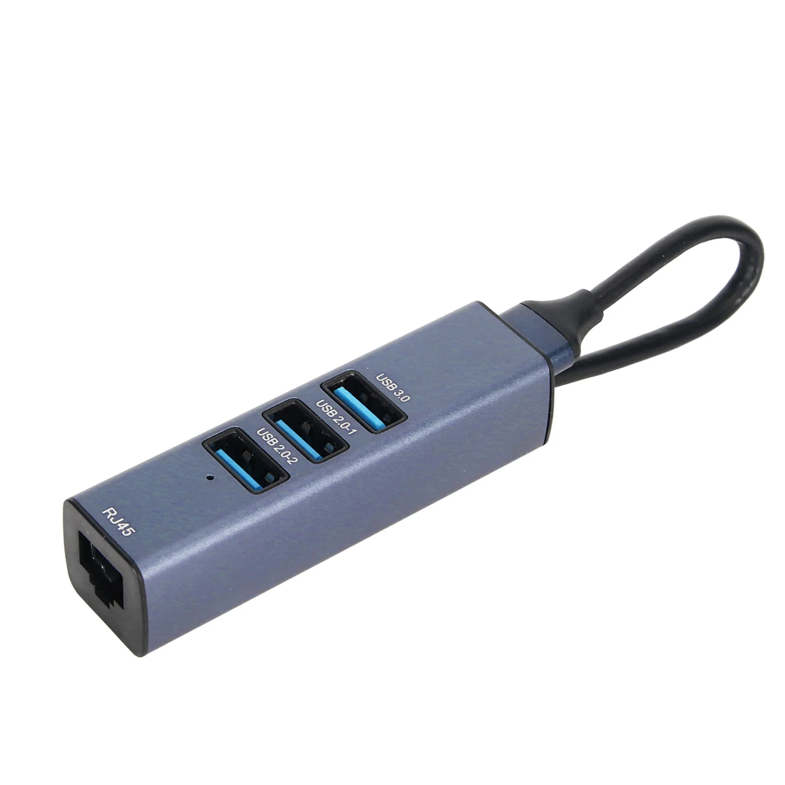 

Адаптер USB-Ethernet Широко совместимый Plug and Play из алюминиевого сплава, 4 порта, 5 Гбит/с, USB-концентратор Ethernet для ноутбука