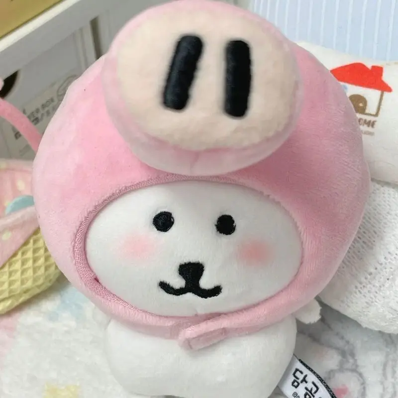 Adorable Self-Deprecating Bear Cotton Doll 10cm Cute Pig Nose Headwear 13cm Japanese Style Toys And Hobbies Dolls Accessories