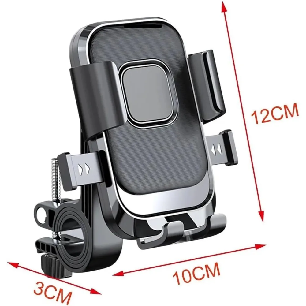 Motocykle Rowerki Uchwyt na telefon 360 °   Obrotowy uchwyt nawigacyjny do telefonu, odporny na wstrząsy, do jazdy motocyklem, kompatybilny z iPhone i Samsung. — zdjęcie produktu 6