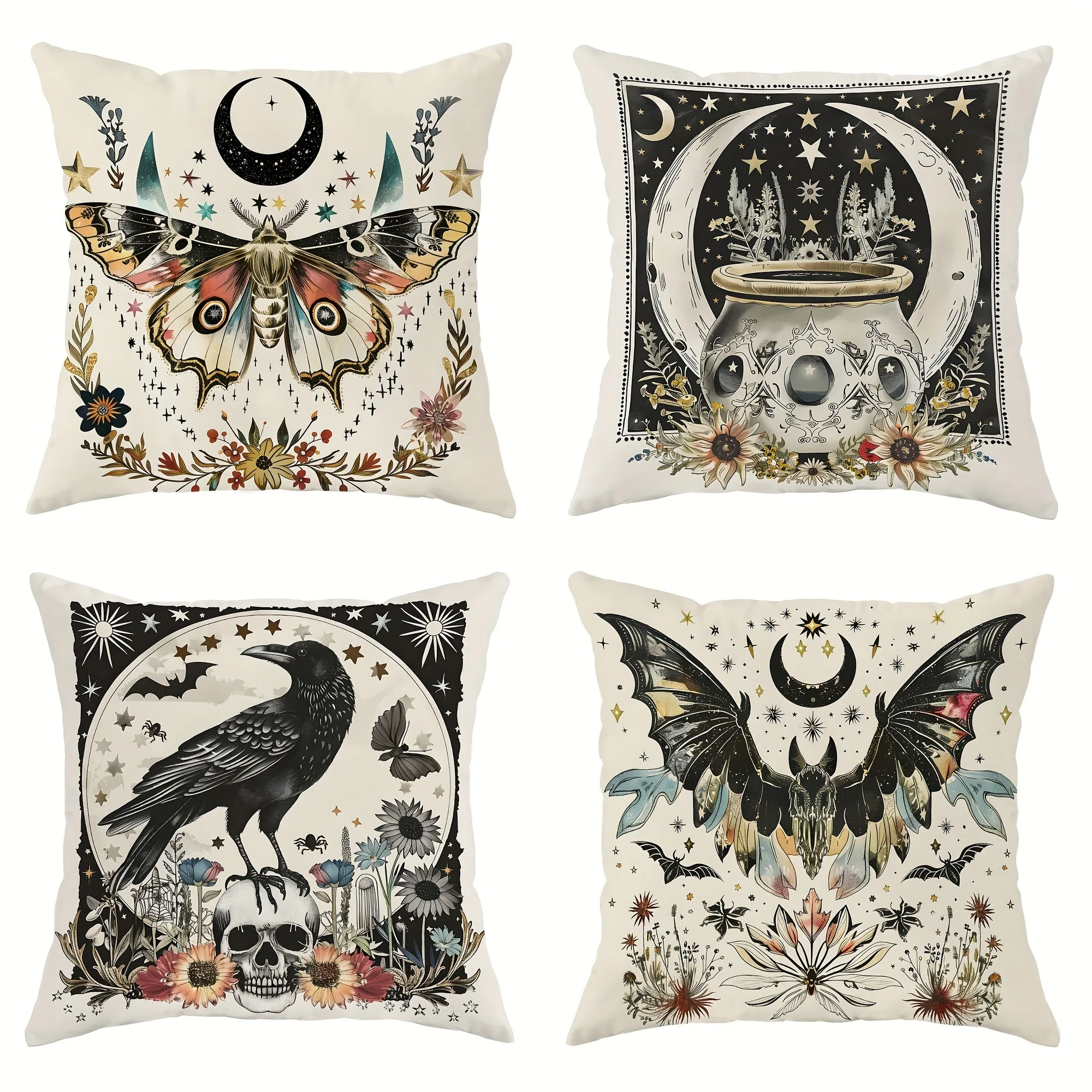 Mystical Night - inspired Fantasy PillowcasesLiving room sofa cushion cover, soft and comfortable, bedroom room decoration