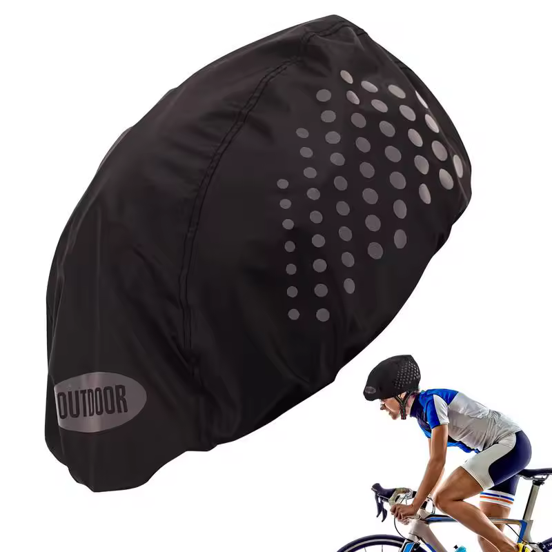 Bike Universal Waterproof Bike Helmet Cover Cycling Bicycle Helmet Rain Cover Elastic Protection Cover With Reflective Design
