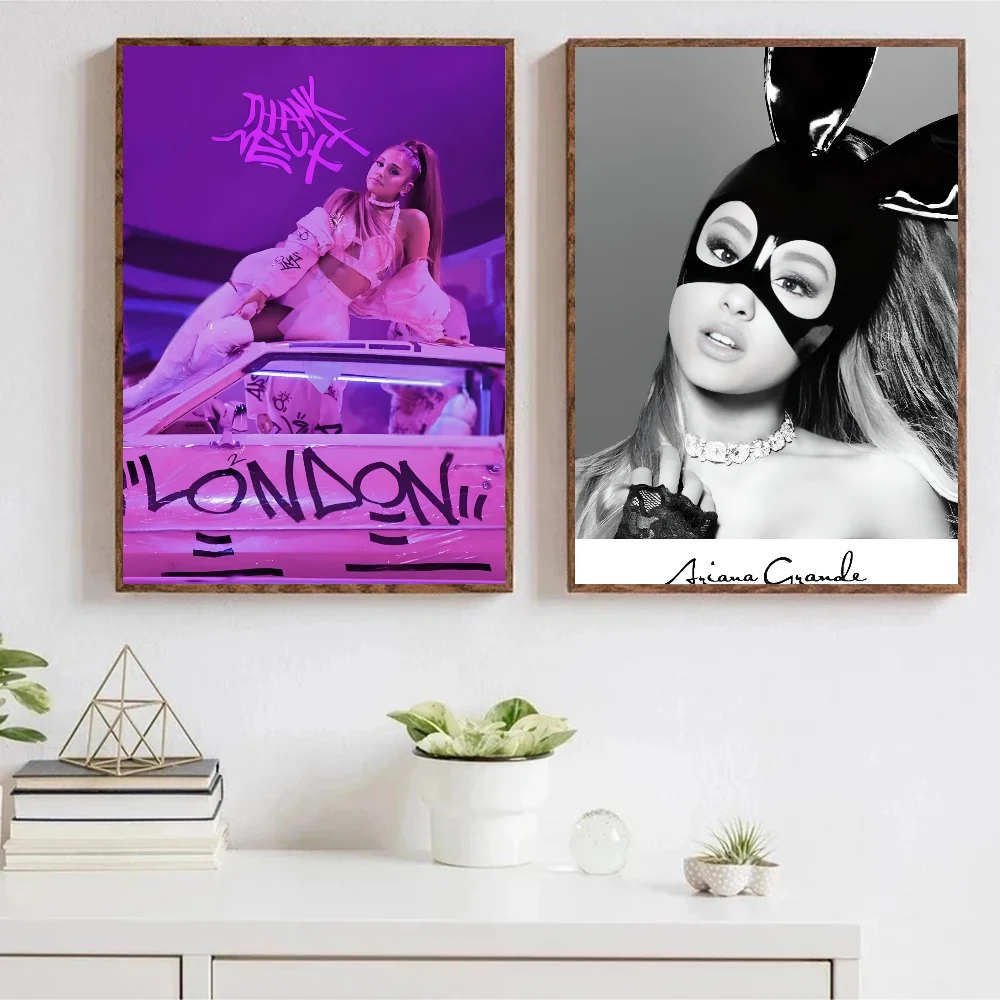 1PC Famous Singer Ariana Grande Poster Poster Paper Print Home Living Room Bedroom Entrance Bar Cafe Art Painting Decoration