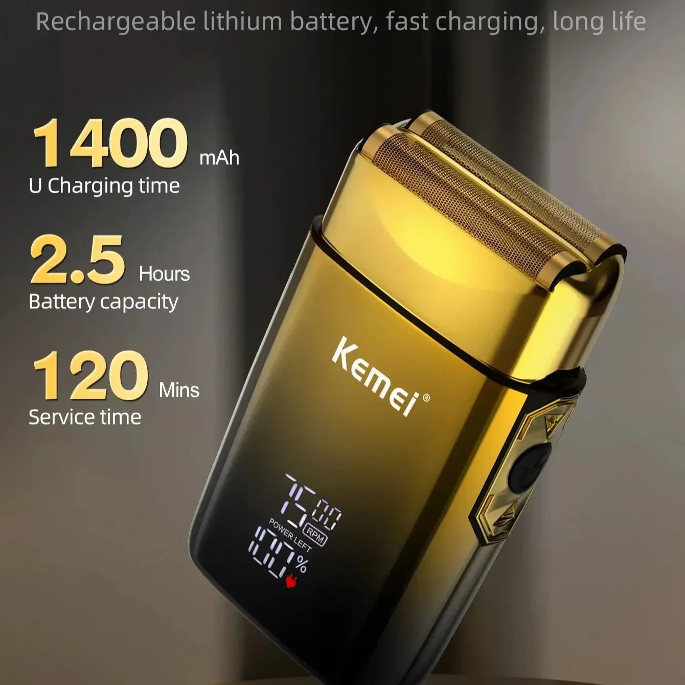 Kemei Haarschneidemaschine Km-2296 Km-PG809A Km-TX10 Akku-Bartschneider Elektrischer Haarschneider für Männer Professionelles Haarschneider-Set